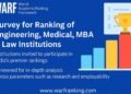WARF Invites Colleges to Join India’s Top 2025 Ranking Survey for Engineering, Medical, MBA and Law
