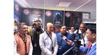 Mr Shekhar Kapur and Mr Anupam Kher inaugurate IMPPA stall at the 78th Cannes Film Festival 2025