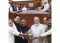 Khatu Shyam Delhi Dham Chief Ghanshyam Gupta Zaveri Presents Holy Kalash to PM Modi