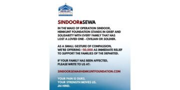 Hemkunt Foundation Provides Financial Aid to Support Families Affected by Operation Sindoor