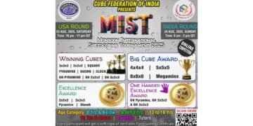 Cube Federation of India and Mindgamez Announce MIST 2025 Monsoon SpeedCubing Tournament