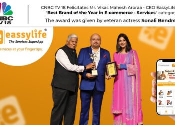 EassyLife Honoured as ‘Best Brand of the Year in E-commerce – Services’ by CNBC TV18