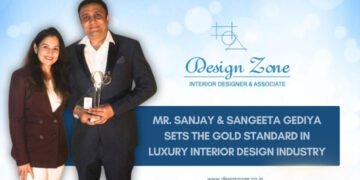 Design Zone Redefines Luxury Interiors with 24 Years of Excellence Led by Ar. Sanjay and Sangeeta Gediya