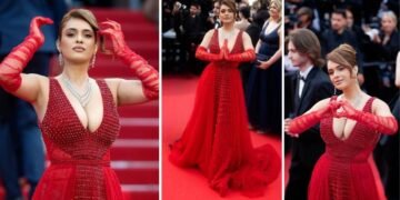Neha Malik Turns Heads with Bold Red Debut at 78th Cannes Film Festival