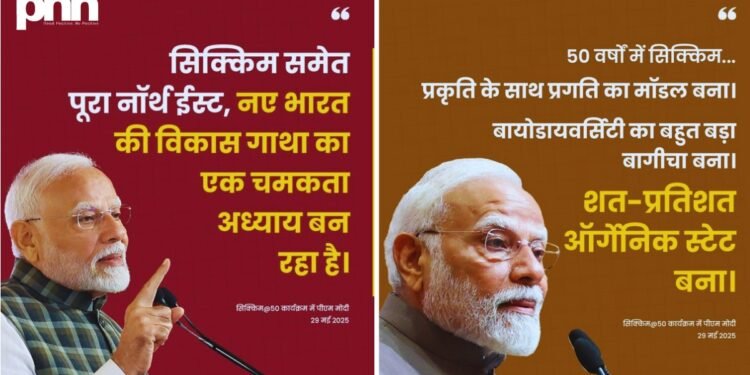 Sikkim-Development-Vision: 10 Key Highlights from PM Modi’s Golden Jubilee Address