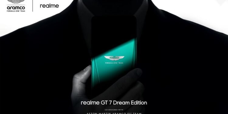realme announces a 3-year licensing collaboration with Aston Martin Aramco F1 team