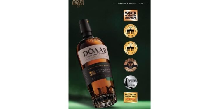 DOAAB India Craft Whisky Crowned ‘India Whisky of the Year 2025’ On the Global Stage