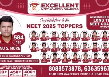 Excellent NEET Academy Records Highest Medical Seat Selections in Dharwad for NEET 2025