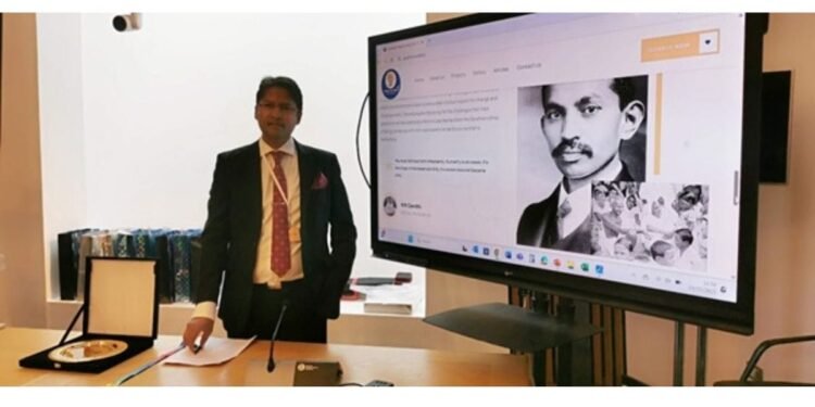 Gandhian Ethos Echoed in Scottish Parliament: Peace Society Celebrates Legacy and Progress