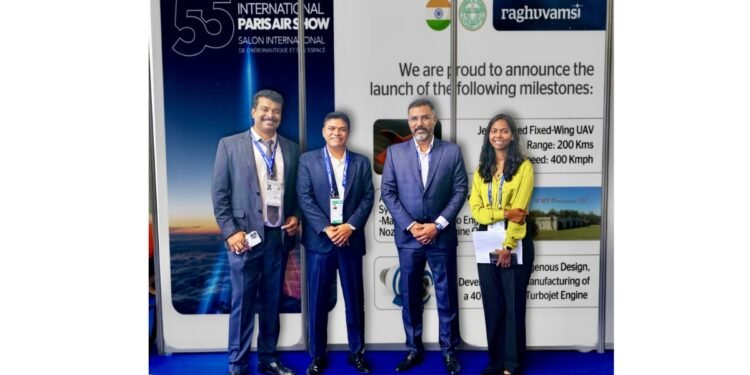 Raghu Vamsi Aerospace Group Debuts Indigenous Jet Engine & UAV Technologies at 55th Paris Air Show