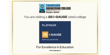 CGC Jhanjeri, Mohali Becomes First in North India to Achieve QS I-GAUGE Platinum Rating Across All Parameters