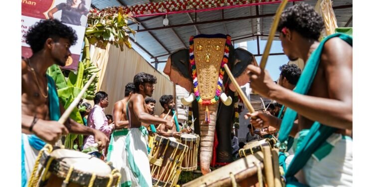 Trisha Krishnan Gifts Realistic Mechanical Elephant to Temples in Aruppukottai, Tamil Nadu, with People for Cattle in India
