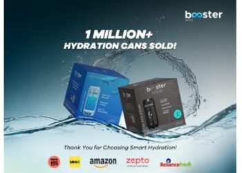 Booster Water Crosses 1 Million Hydration Cans, Milestone in India with Its Alkaline and Black Water Drinks