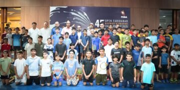 Over 550 players compete at Manav Rachna International School Sector14 in 45th FDBA Badminton Championship