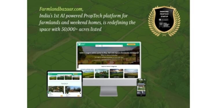 FarmlandBazaar.com Named Emerging PropTech Leader 2025, Surpasses 50,000 Acres of Farmland Listings