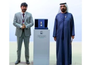 Siddharth Balachandran Receives Mohammed bin Rashid Al Maktoum Medal for Philanthropy