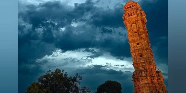 One Photo, One Fort, One Dream: Chittorgarh Lights Up Times Square