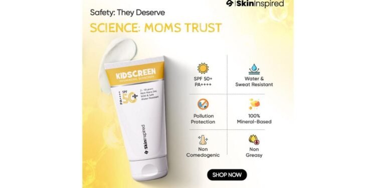 SkinInspired Comes to the Rescue for Parents This Summer with an Innovative Kids Sunscreen