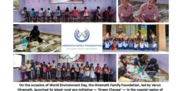 Varun Hiremath Leads ‘Green Change’ to Inspire Village Children on World Environment Day