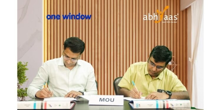 The New Beginnings: Abhyaas Edu Technologies and One Window Sign Strategic MoU to Empower Global Education Aspirants
