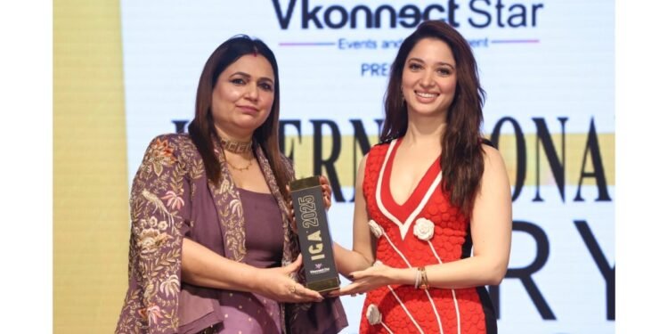 Manpreet Kaur Honoured at the International Glory Awards 2025 in Mumbai by Tamannaah Bhatia as ‘Most Popular Spiritual Influencer & Philanthropist of the Year’
