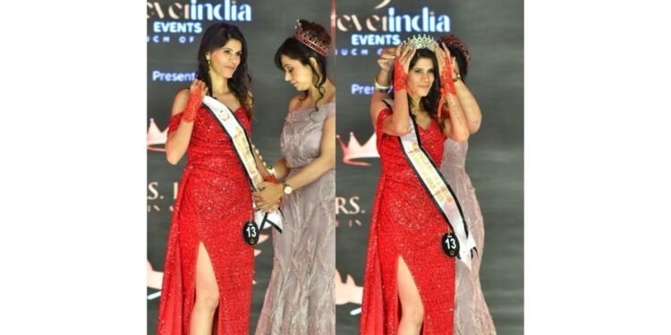 Deeksha Chauhan won the title of Mrs. Rajasthan 2025 and Mrs. Beautiful Eyes 2025 at Mrs india One in a Million 2025