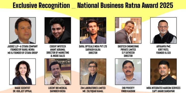 Exclusive Recognition: National Business Ratna Award 2025