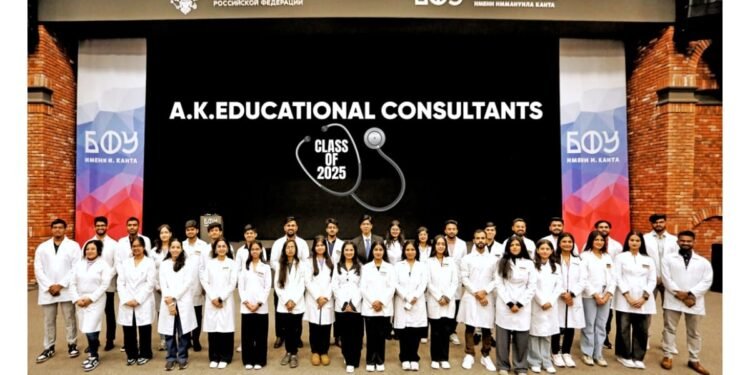 Third MBBS batch of A.K.Educational Consultants graduates from renowned Immanuel Kant Baltic Federal University