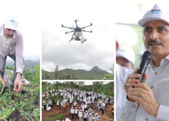 Launch of “Seedball for Green Wall” Campaign from Ambaji by Hon’ble Speaker Shri Shankarbhai Chaudhary