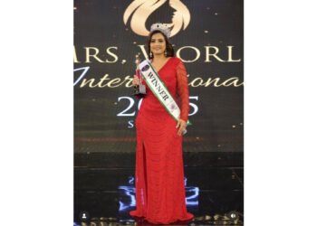 Fashion Designer Saloni Malhotra Crowned Mrs. World International 2025
