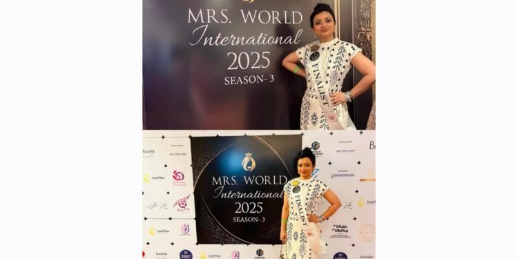 Pinky Dey Winner of Subtitle Mrs. Vivacious At  Mrs. World International 2025