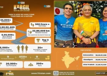 SBI and Fitistan Lead India’s Largest Tribute to Kargil War Heroes Through a Record-Breaking step Challenge