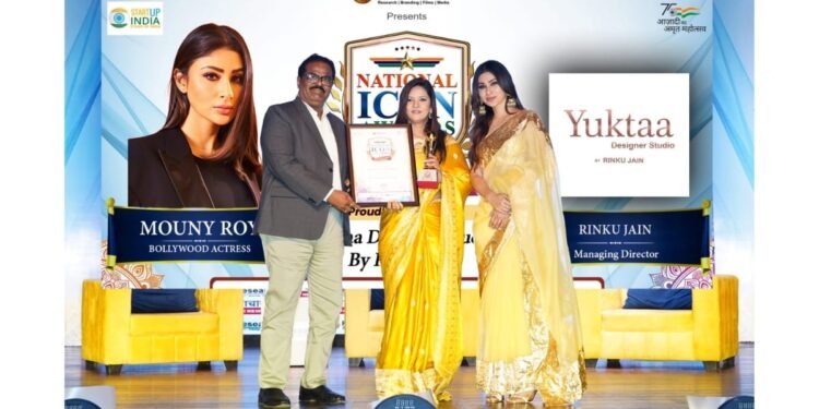 Stitching Dreams in Silk and Soul: Rinku Jain National Icon Award Winner 2025 | Iconic Fashion Designer of the Year Proprietor & Fashion Designer, Yuktaa Designer Studio | Mumbai