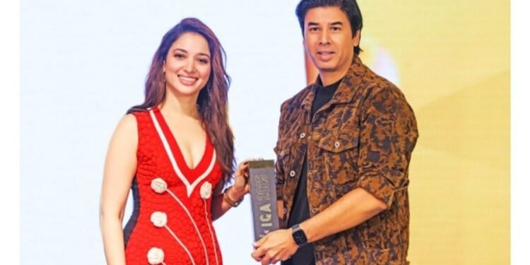 Tamannaah Bhatia Felicitates Gospel Music Maestro Dr. Amit Kamle for His Outstanding Contribution to Gospel Music