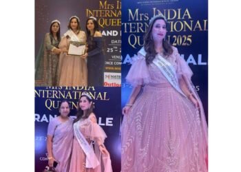 Gurgaon’s Ruchika Garg Crowned “Mrs. India Smiling Beauty” at Mrs. India International Queen 2025
