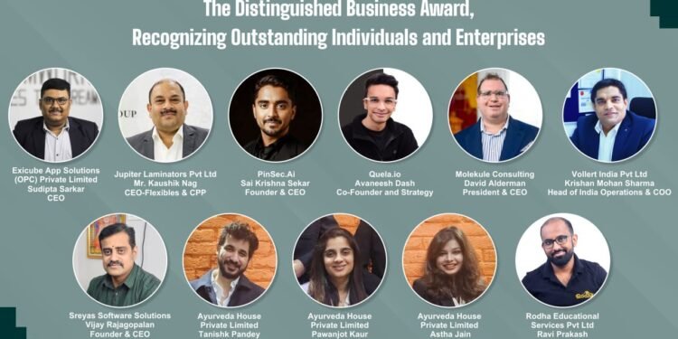 The Distinguished Business Award Recognizing Outstanding Individuals and Enterprises