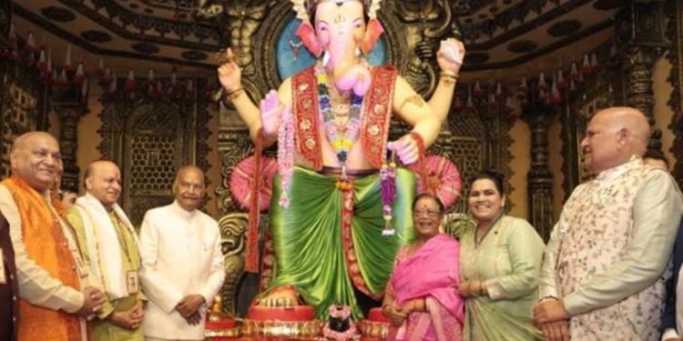 Grand Inauguration of ‘Lal Bagh Ka Raja’ Ganpati Festival in Delhi by Former President Ram Nath Kovind