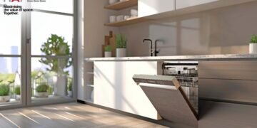 Hafele’s Valeriya Semi-Integrated Built-In Dishwasher