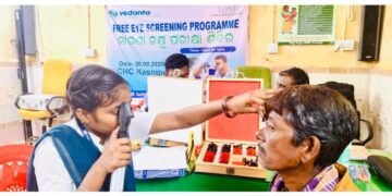 Vedanta Aluminium Conducts Free Eye Screening Camp in Rayagada