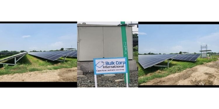 Bulkcorp International Limited Commissions Solar Power Plant