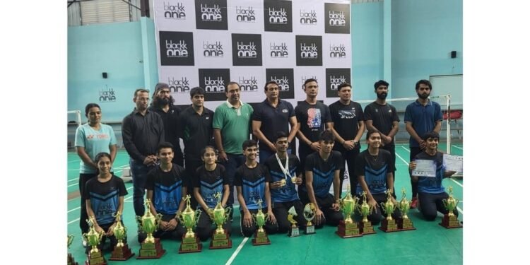 Shining victory of Blackk & One Badminton Academy Players in Gujarat State Badminton Championship 2025