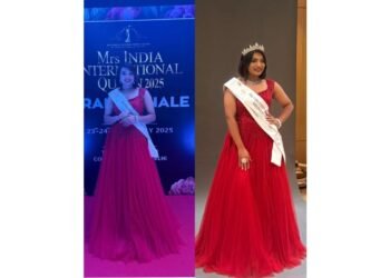 Guntur’s Mule Kavya Won title Mrs India Ambitious Queen At Mrs India International Queen 2025