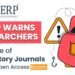 IFERP Warns Researchers: Beware of Predatory Journals in the Open Access Boom