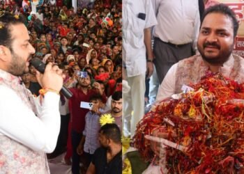 UP’s Bhagwantnagar Sees 20,000+ Sisters Tie Rakhi to Pushpendra Pratap Singh, Stirring Political Chatter