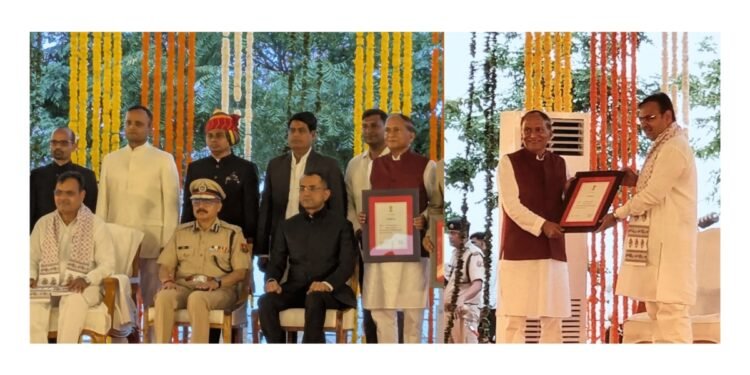 On the Eve of Independence Day, Rajasthan Government Honored Dr. V.K. Jain with State Award for Outstanding Social Contribution