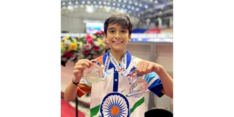 Pune’s Skating Star Vardaan Laddha, 11, Clinches Two Silver Medals for India at Asian Open Short Track Speed Skating Trophy 2025