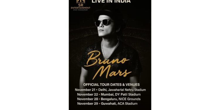 Bruno Mars India Tour 2025 Is Official: Tickets Live Now, SR Entertainment Confirms Authenticity