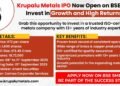 Krupalu Metals launches Rs. 13.48 crore SME IPO