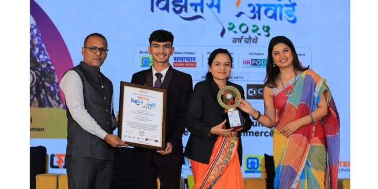 Excellence Award for Outstanding Institute In Pune – Mr.Gopal Khandare and Mrs.Prachi Khandare