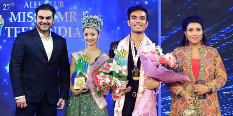 Miss Teen India 2025 Mishty Gadhwal & Mr Teen India 2025 Raghav Sarraf Crowned at Alee Club Grand Finale in Delhi